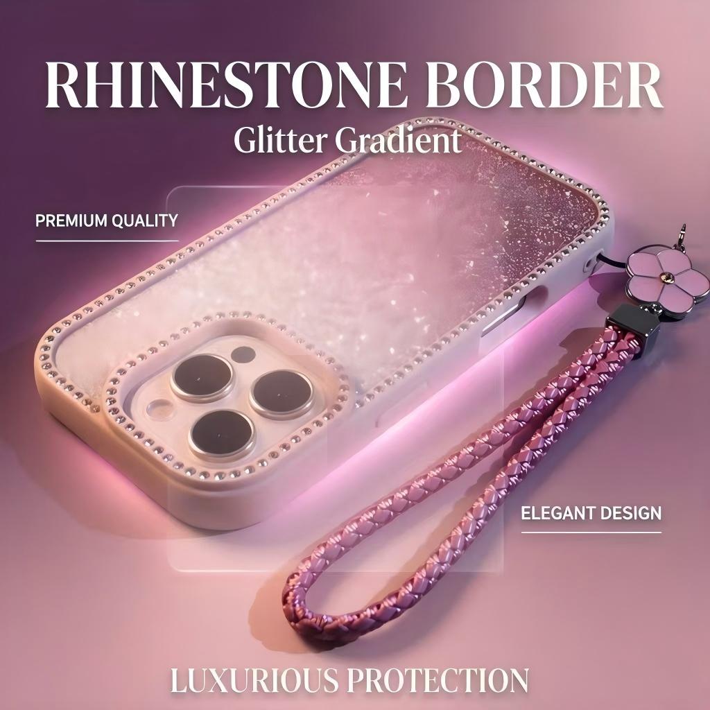 Gradient Color Case - Double-sided Rhinestone Gradient Glitter Phone Case