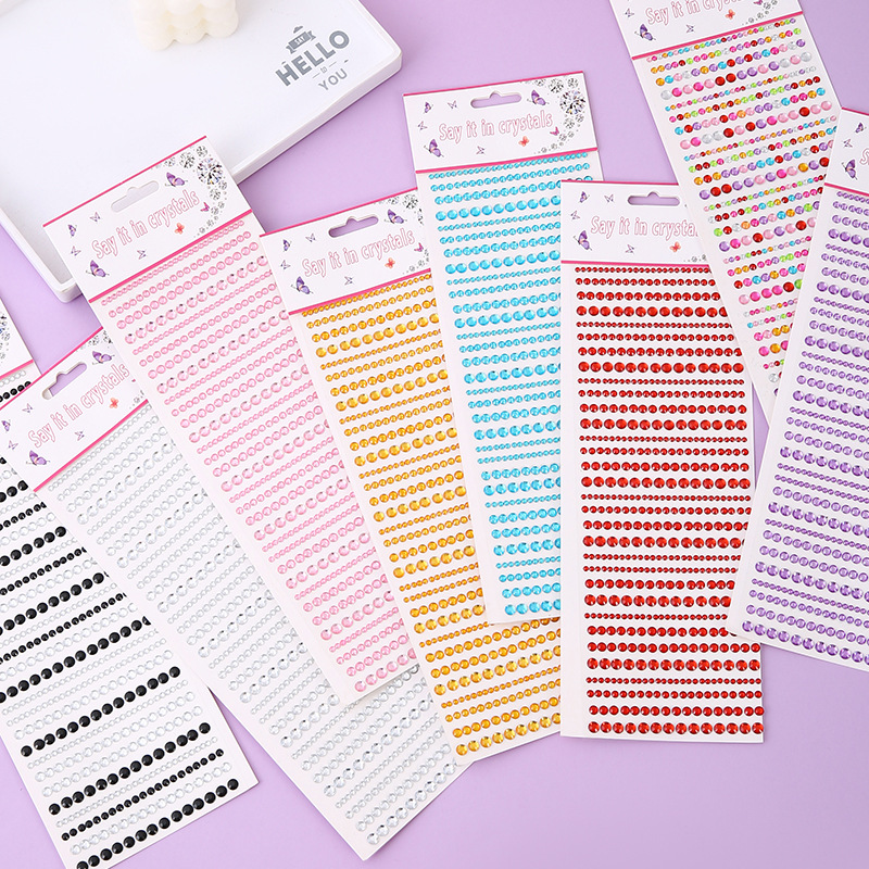 Phone Cases Diy - Mixed Sizes Acrylic Diamond Stickers Self