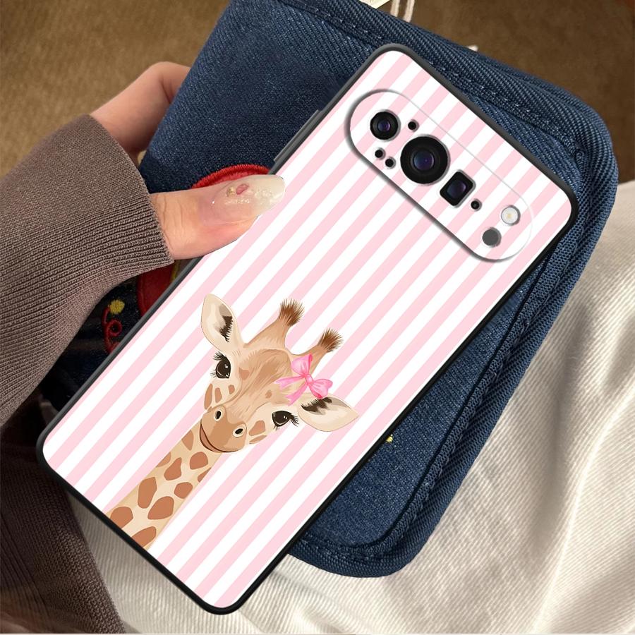 Phone Cases Google Pixel 9A - Cartoon Giraffe Funda Phone Cover Case