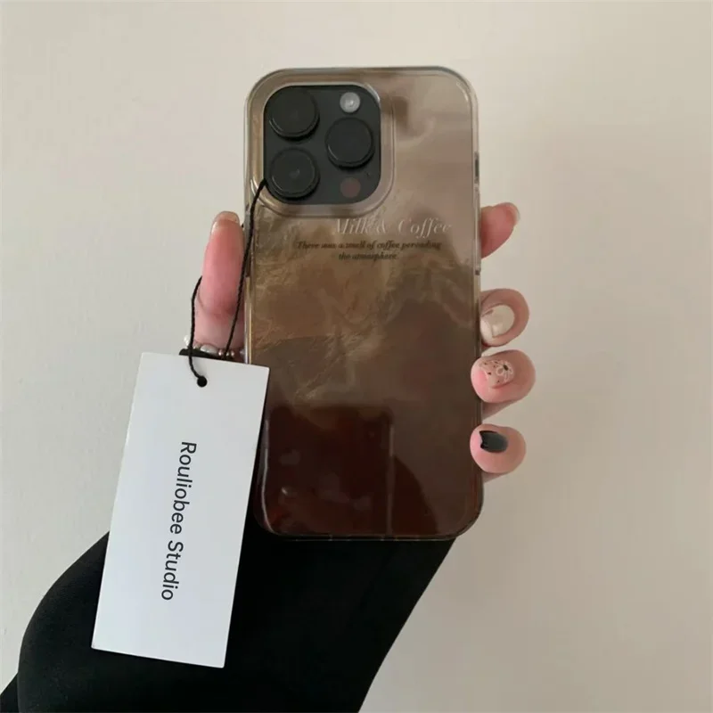 Gradient Color Case - Luxury Coffee Color Blending Gradient Phone