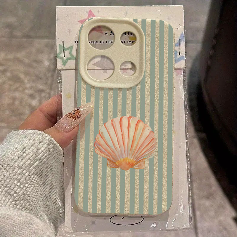 Phone Cases Designer - Fresh Shell Stripes Design Phone Case