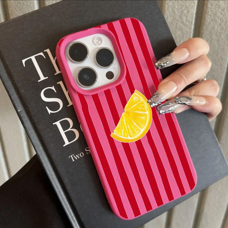 Phone Cases Australia - Fashion Lemon Pattern TPU Silicone Phone