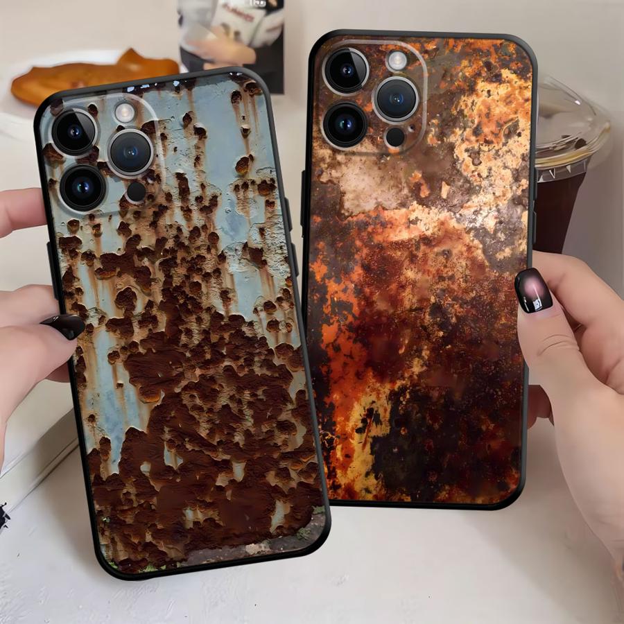 Phone Cases Designer - Retro Rust Design Case for iPhone