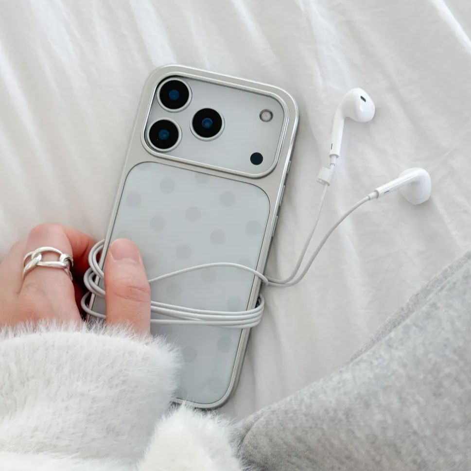 Phone Cases Designer - Korean Ins Minimalist Blue Polka Dot