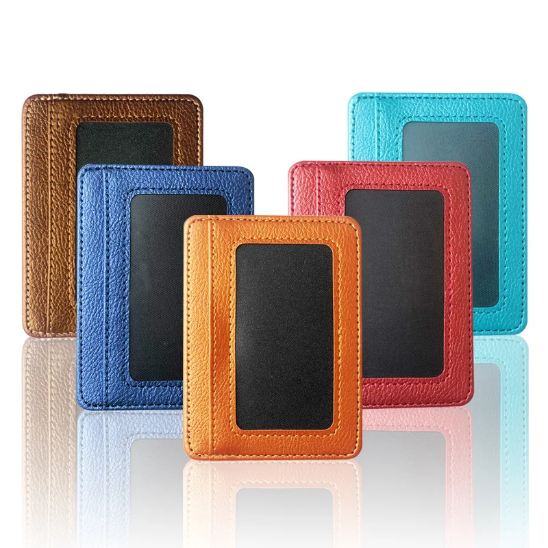 Slim Card Slot Case - New Thin PU Leather Mini Wallet