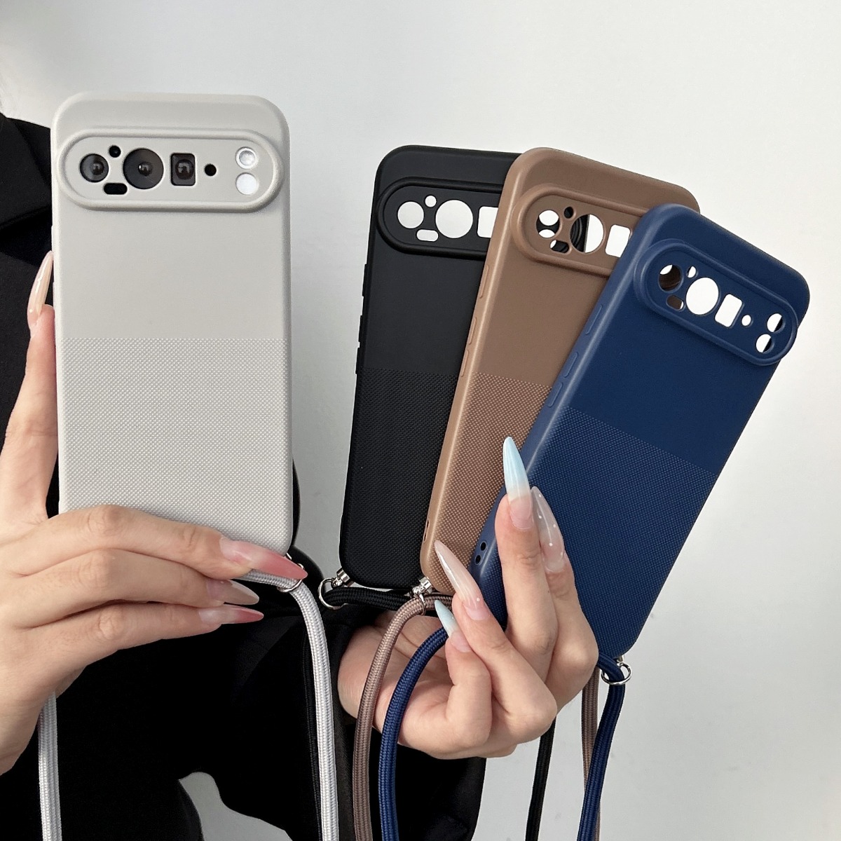 Phone Cases With Loop - Crossbody Lanyard Strap Matte TPU Phone