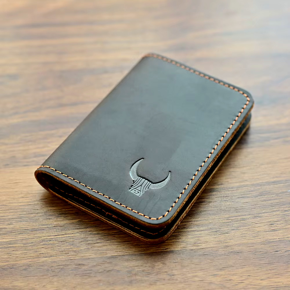 Slim Card Slot Case - 100% Genuine Leather Slim Credit Card