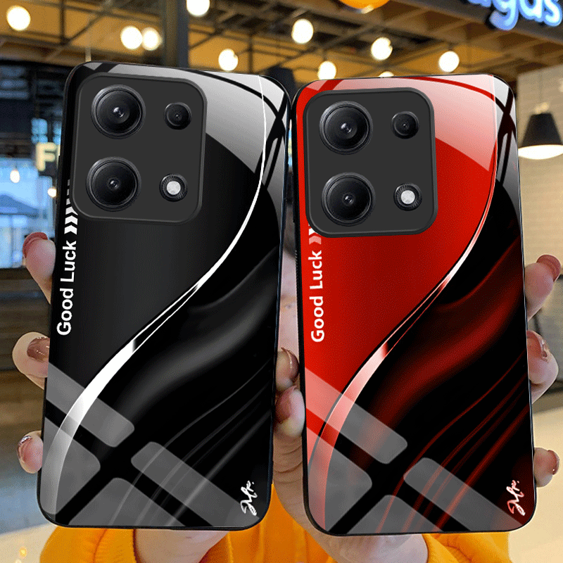Gradient Color Case - Hard Tempered Glass Case For OPPO