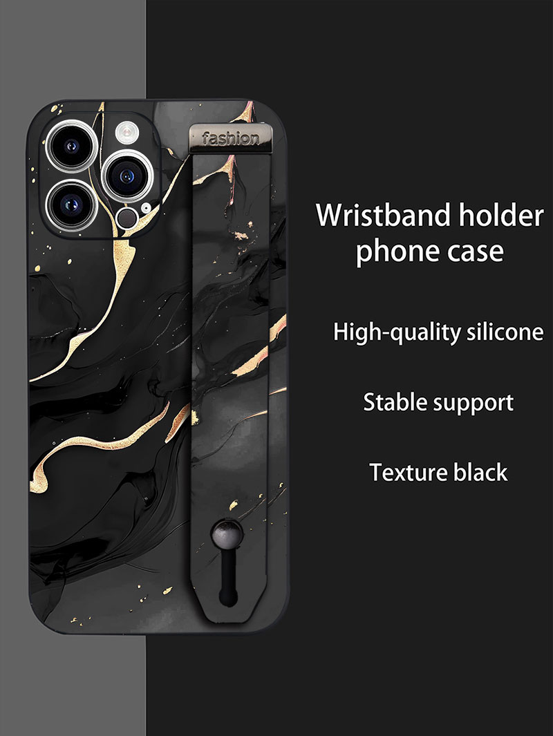 Silicone Liquid Case - Luxury Liquid Silicone Marble Pattern Wrist