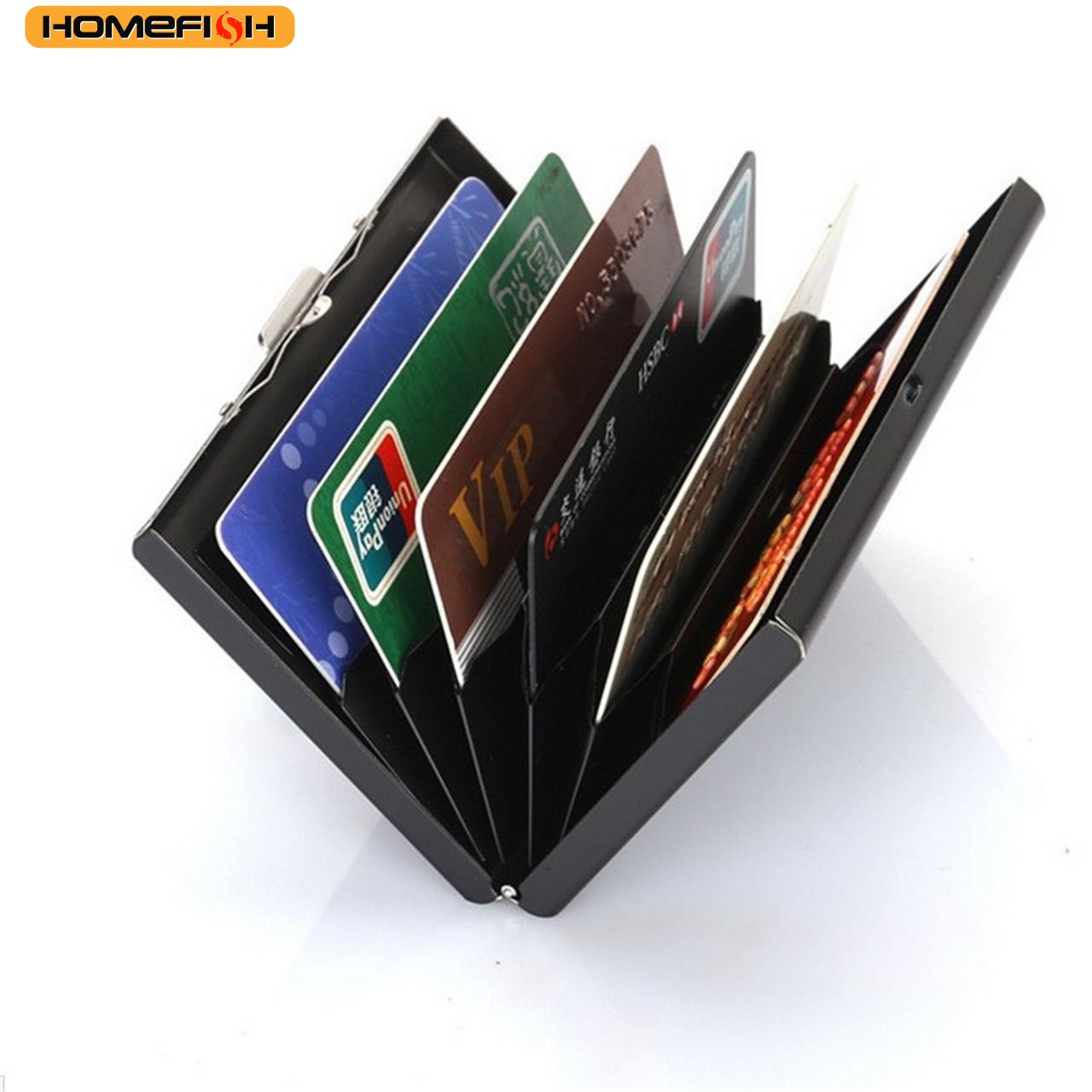 HOMEFISH RFID Blocking Stainle - огляд і ціна Slim Card Slot Case