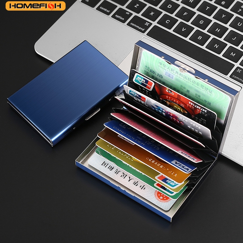 HOMEFISH RFID Blocking Stainle - огляд і ціна Slim Card Slot Case