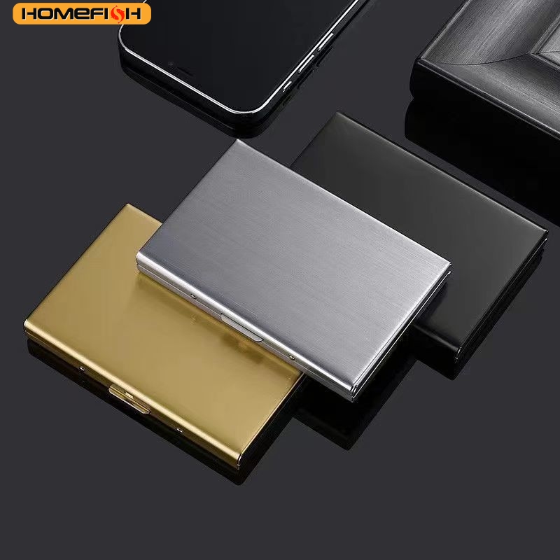HOMEFISH RFID Blocking Stainle - огляд і ціна Slim Card Slot Case