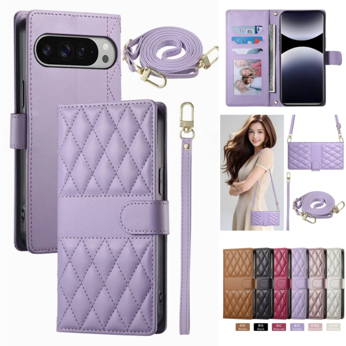 Long lanyard Flip Leather Case - огляд і ціна Phone Cases Australia