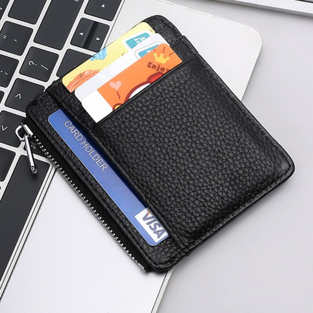 Genuine Leather ID Card Holder - огляд і ціна Slim Card Slot Case