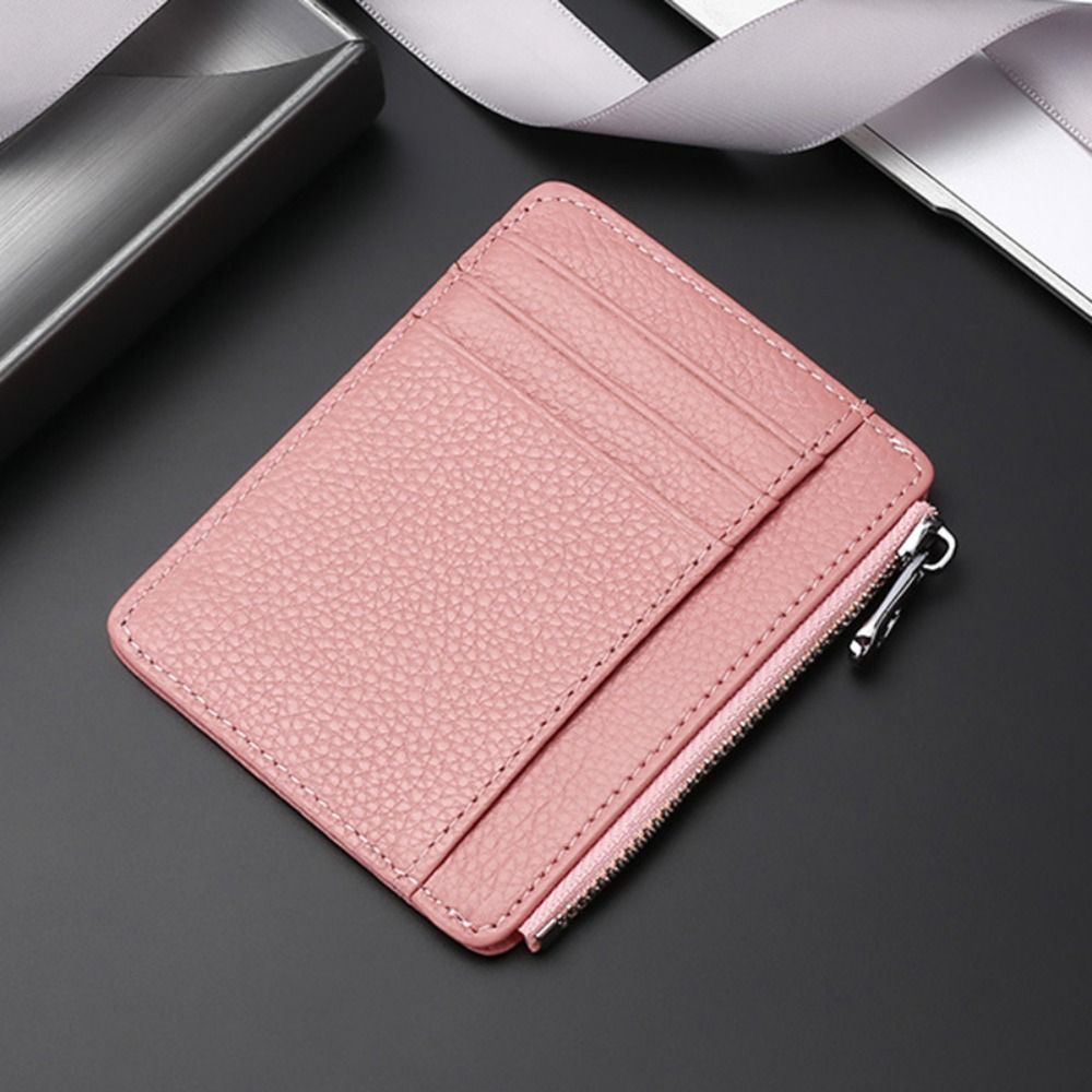 Genuine Leather ID Card Holder - огляд і ціна Slim Card Slot Case