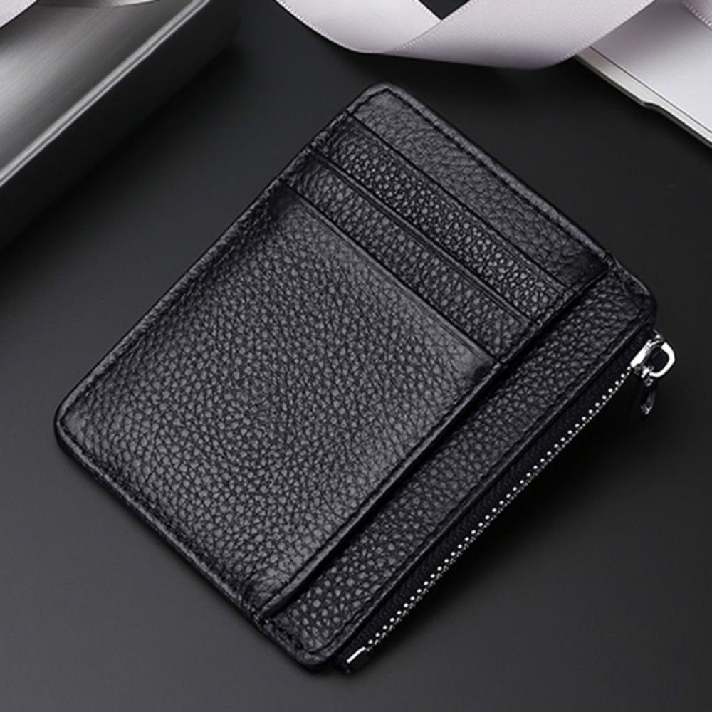 Genuine Leather ID Card Holder - огляд і ціна Slim Card Slot Case