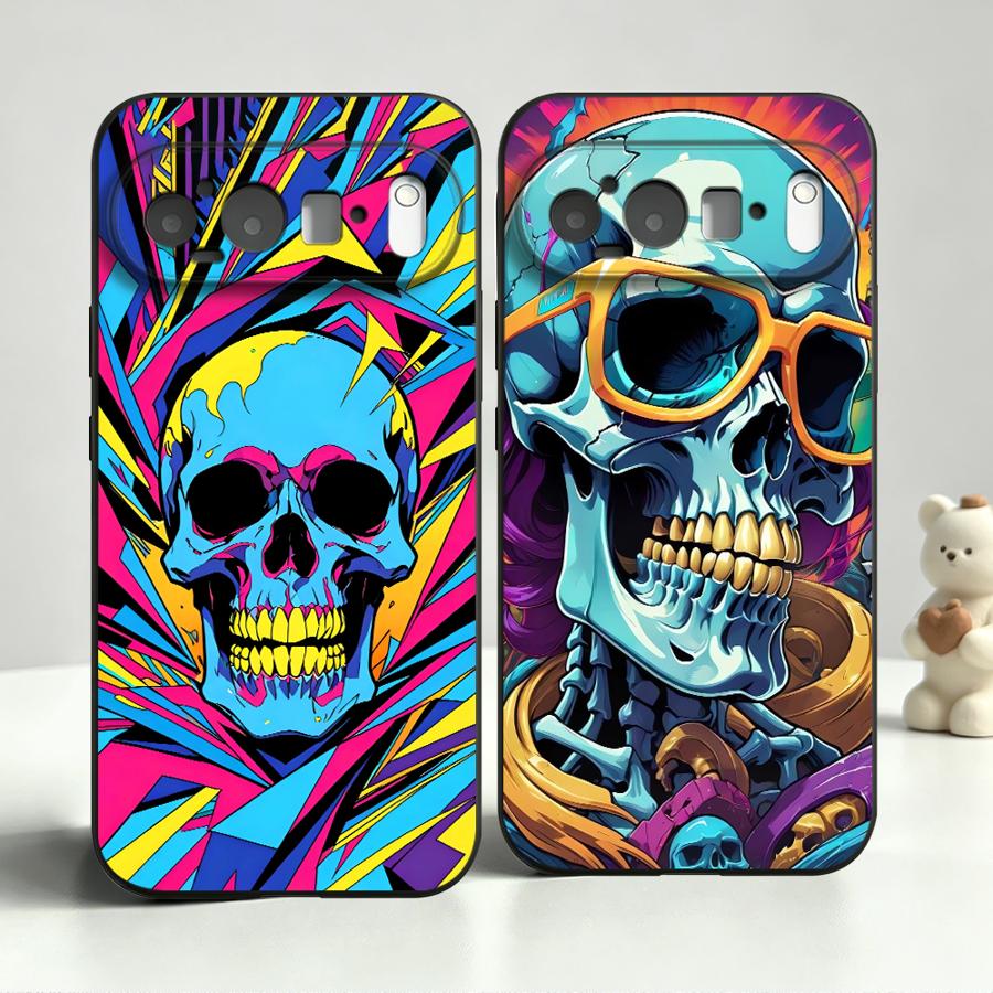 Neon Pop Art Skull Case for Go - огляд і ціна Phone Cases Google Pixel 9A