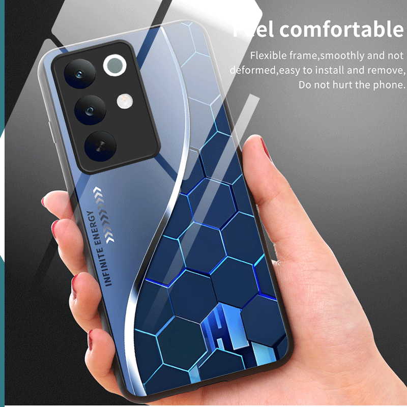 Hard Tempered Glass Case For R - огляд і ціна Gradient Color Case
