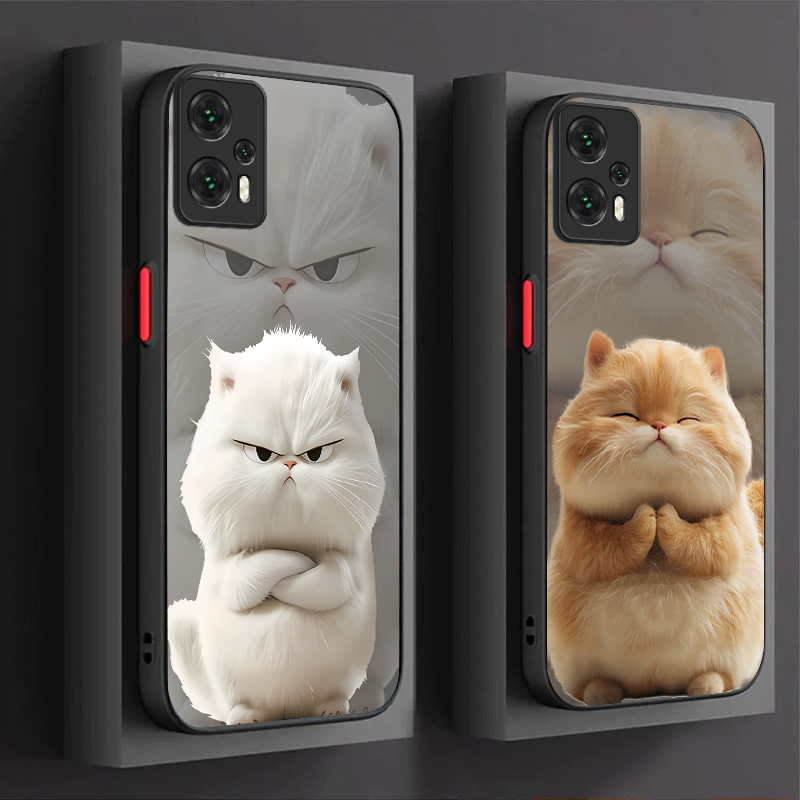 Cartoon Angry Cat Couple Style - огляд і ціна Phone Cases Hard