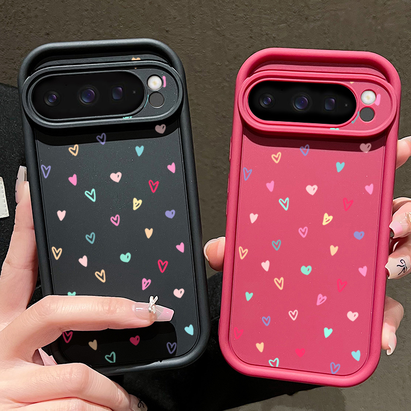 Colorful Little Hearts Soft Ca - огляд і ціна Phone Cases Google Pixel 9A