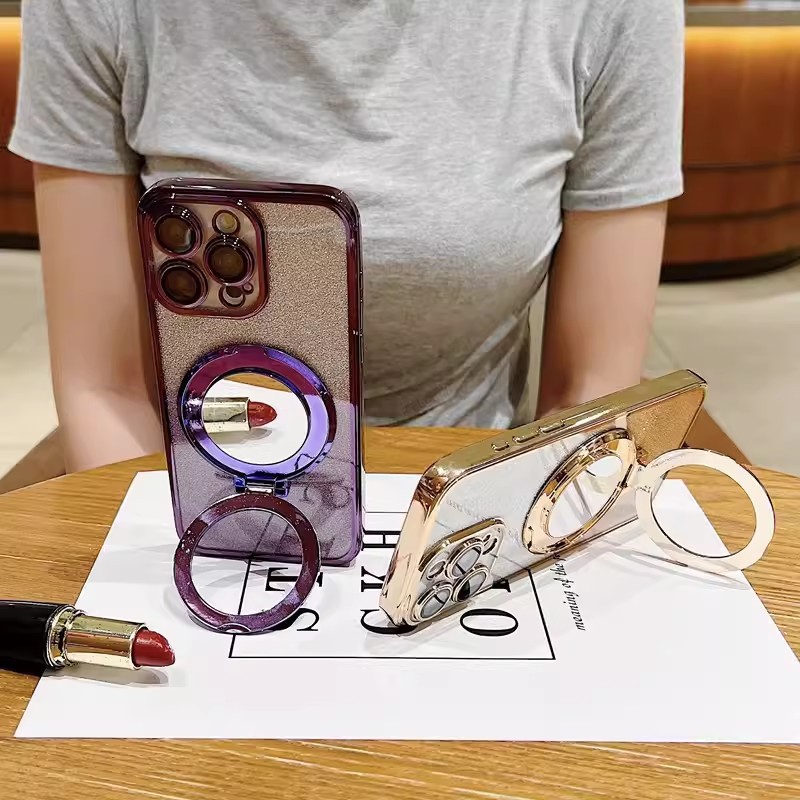 Glitter Mirror Bracket Phone C - огляд і ціна Phone Cases Vogue