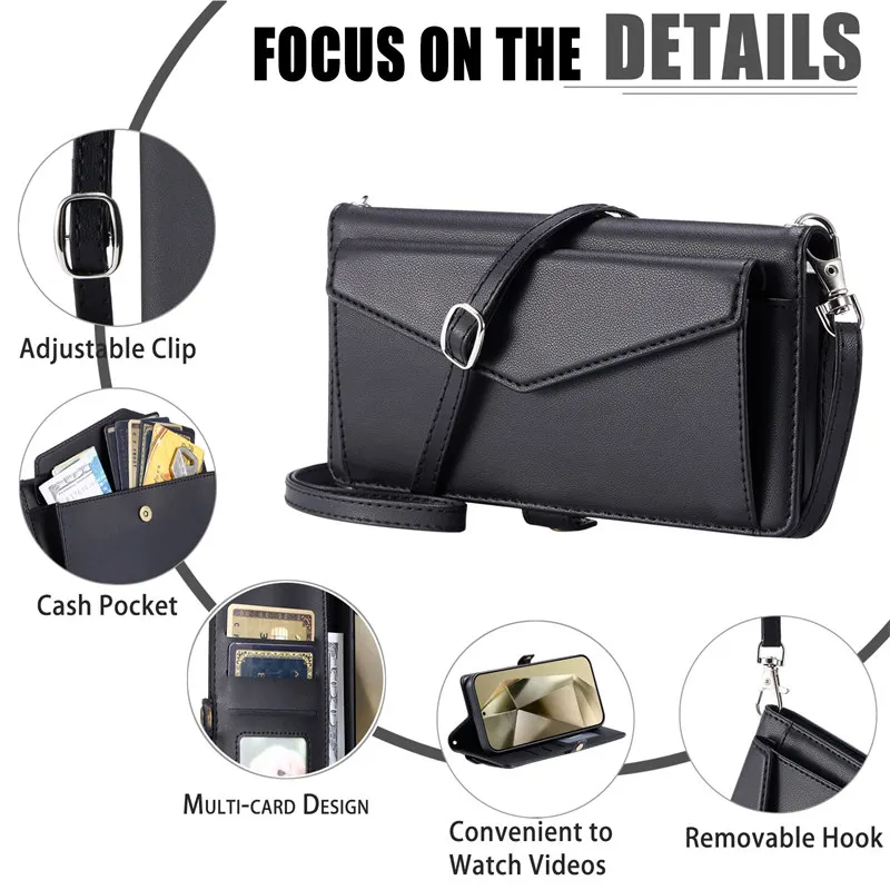 Crossbody Flip Leather Case Fo - огляд і ціна Phone Cases Australia