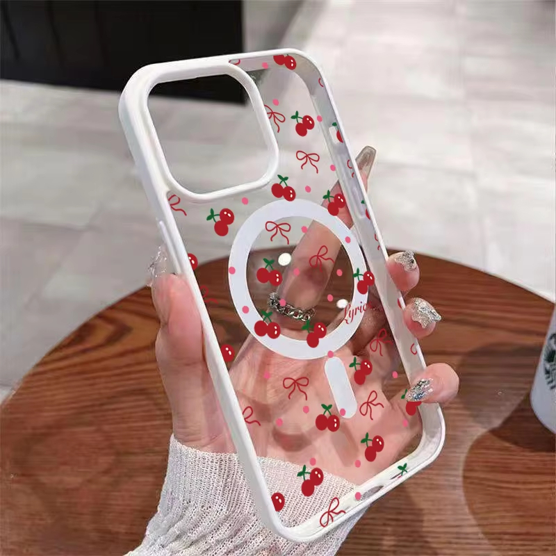 Red Cherry Printed Magnetic Ph - огляд і ціна Phone Cases Hard