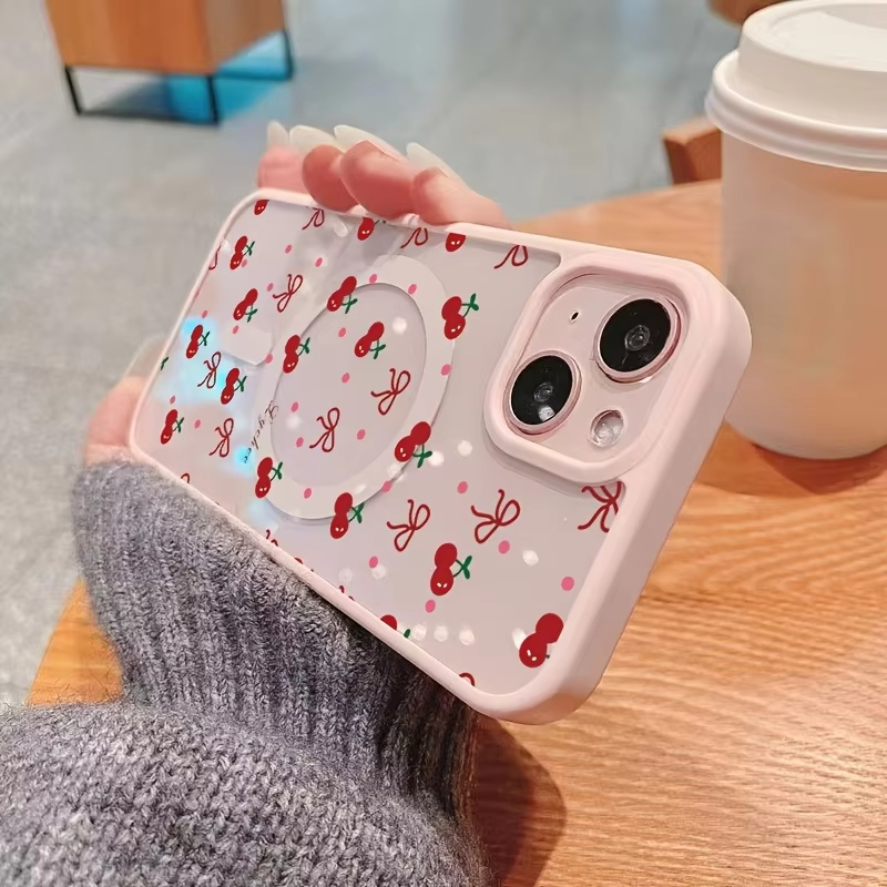 Red Cherry Printed Magnetic Ph - огляд і ціна Phone Cases Hard