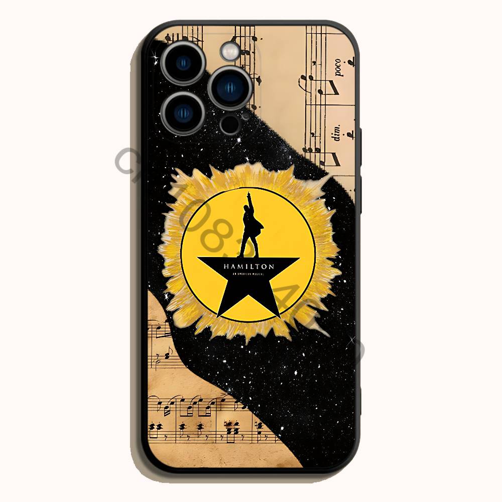 Hamilton Musical Lyrics Black  - огляд і ціна Phone Cases Hamilton