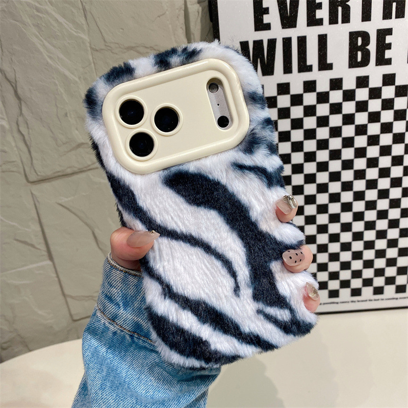 Luxury Zebra Pattern Fluffy Pl - огляд і ціна Phone Cases Iphone 15