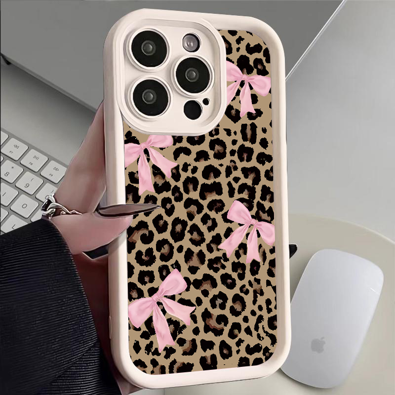 Luxury Leopard Print Bow Phone - огляд і ціна Phone Cases Rugged