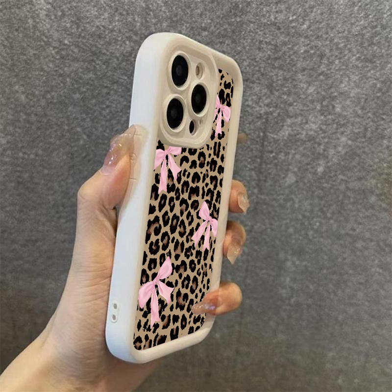 Luxury Leopard Print Bow Phone - огляд і ціна Phone Cases Rugged