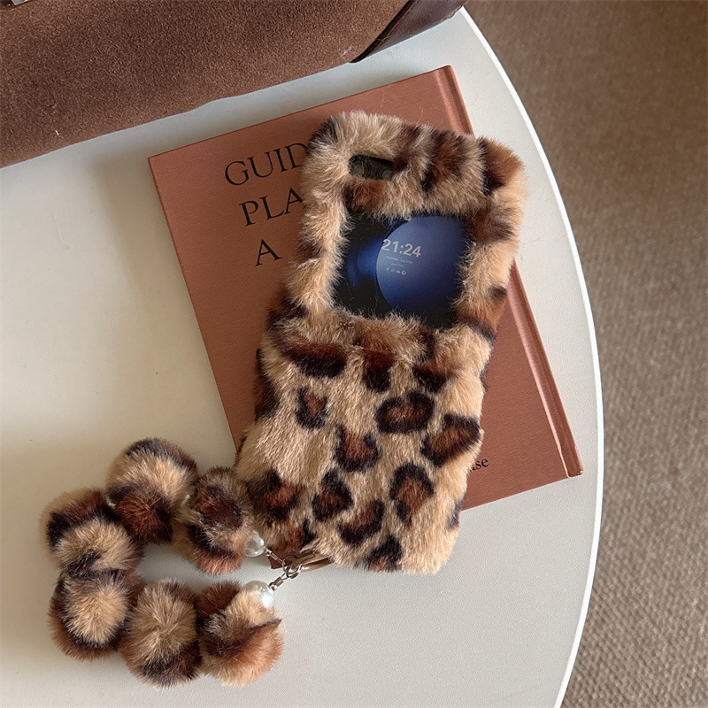 Fashion Leopard Print Fluffy P - огляд і ціна Phone Cases With Loop