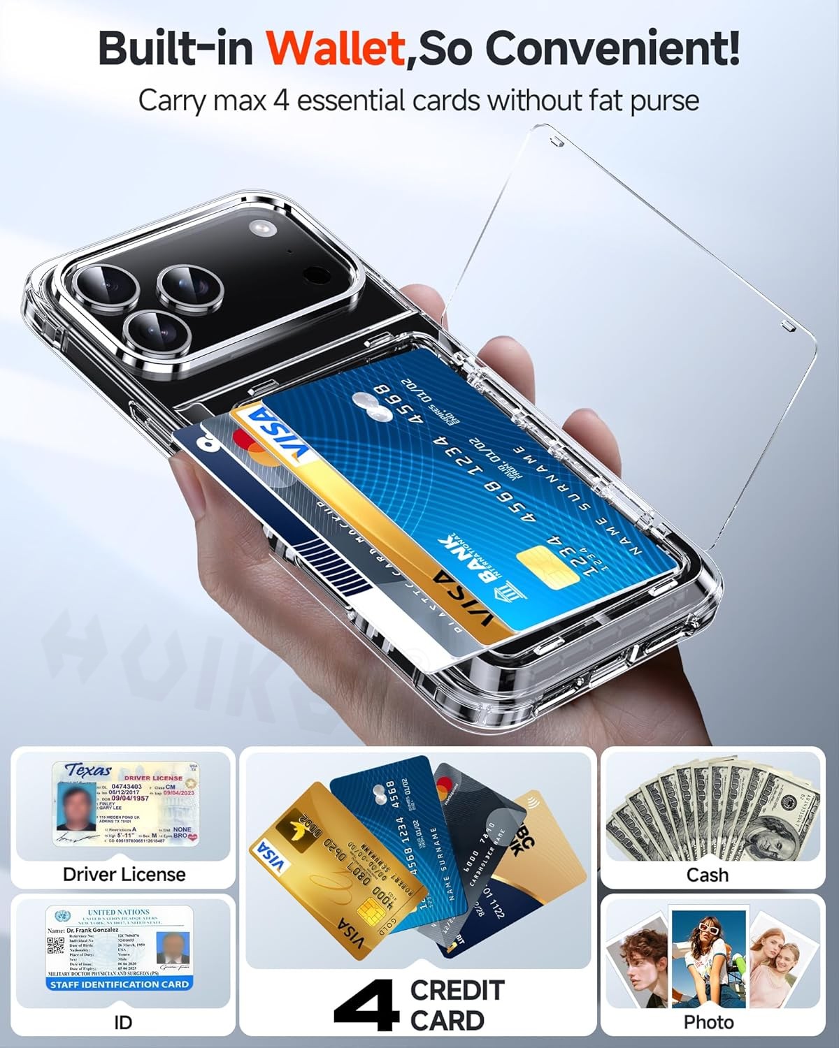 Wallet Card Case For iPhone 17 - огляд і ціна Slim Card Slot Case