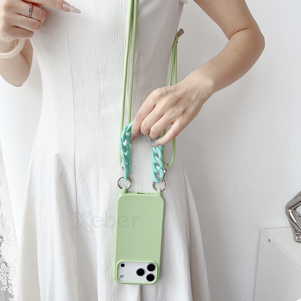 Crossbody Lanyard Acrylic Brac - огляд і ціна Silicone Liquid Case