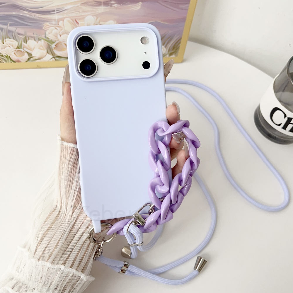 Crossbody Lanyard Acrylic Brac - огляд і ціна Silicone Liquid Case