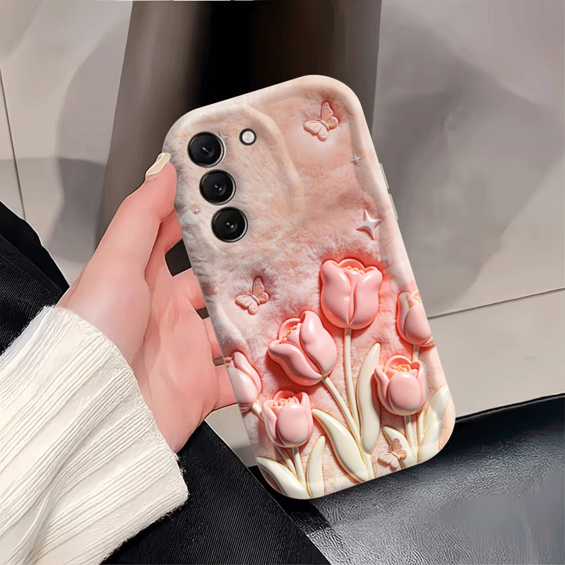 2D Flat Design Pink Tulip Phon - огляд і ціна Phone Cases Designer