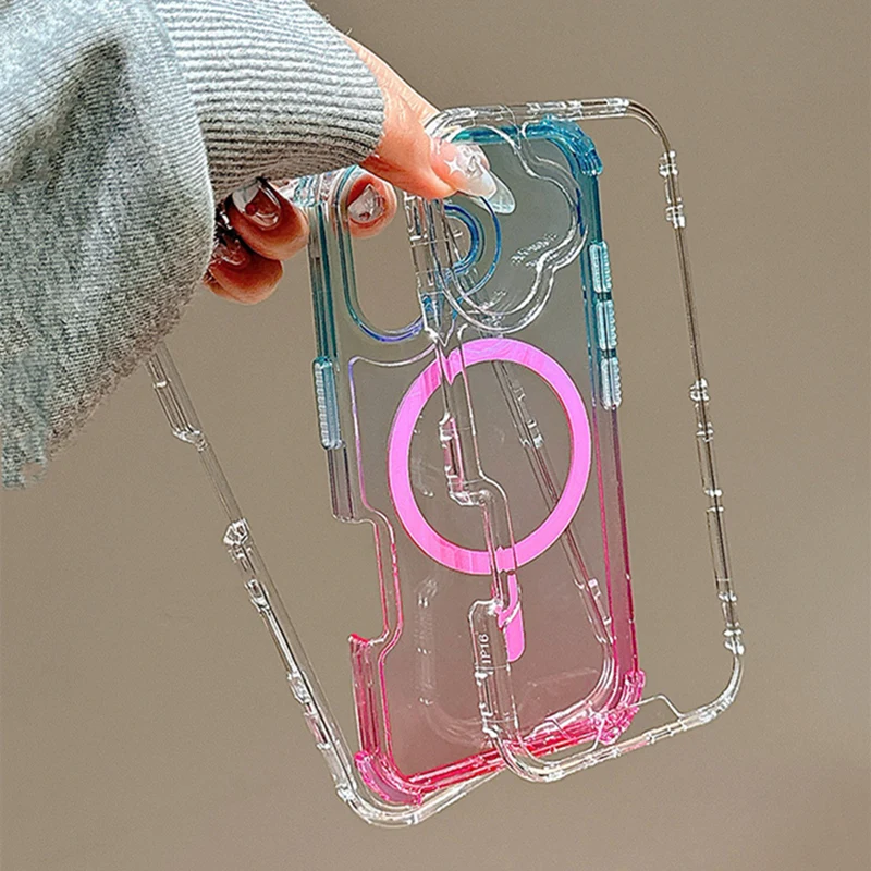 Hottest 3IN1 Gradient Clear fo - огляд і ціна Gradient Color Case