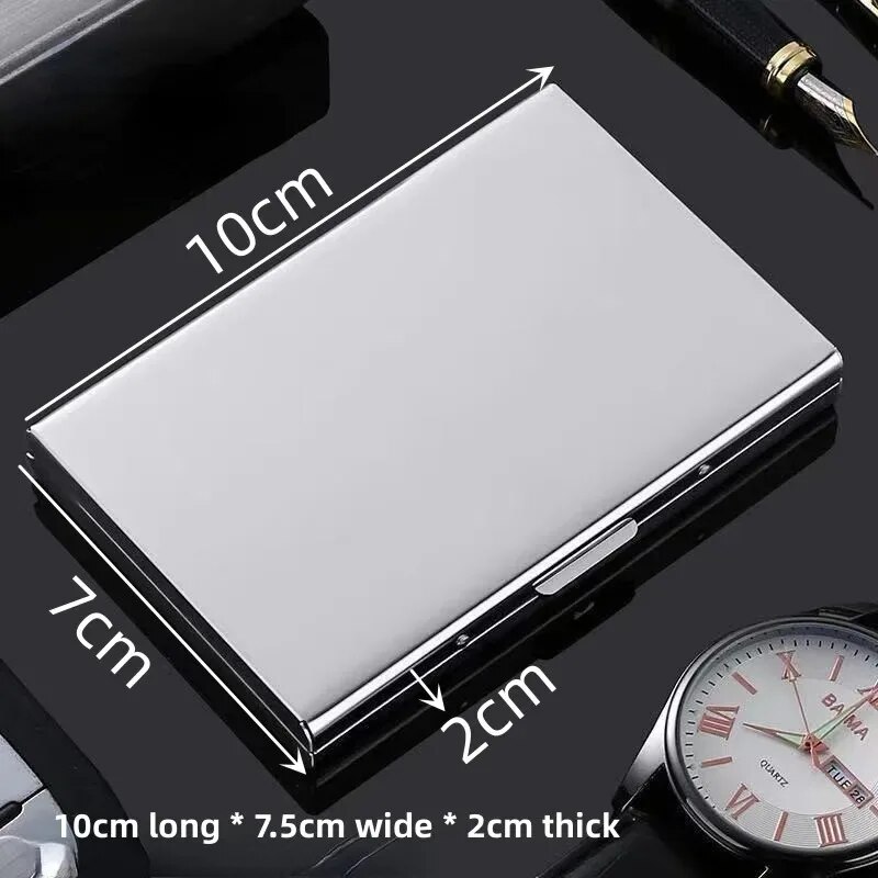 10 Slots Stainless Credit Card - огляд і ціна Slim Card Slot Case
