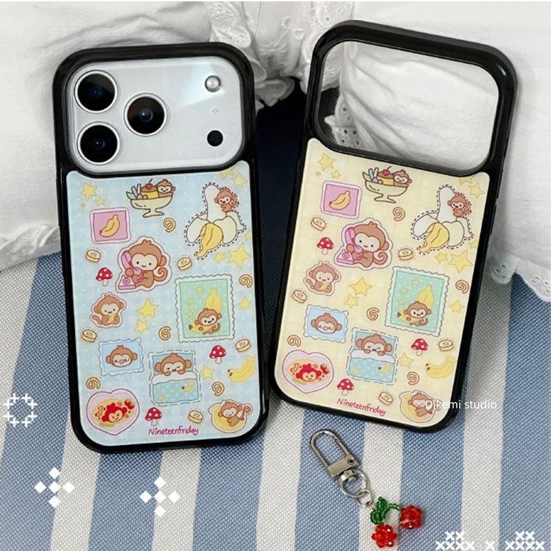 Korean Ins Blue Yellow Monkey  - огляд і ціна Phone Cases Rugged