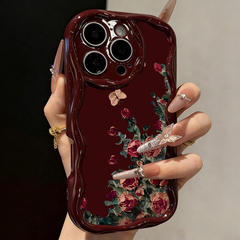 Retro Oil Painting Flower Patt - огляд і ціна Phone Cases Expensive