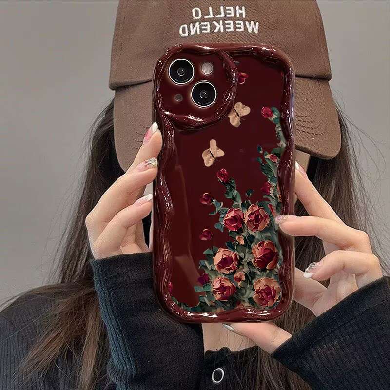 Retro Oil Painting Flower Patt - огляд і ціна Phone Cases Expensive