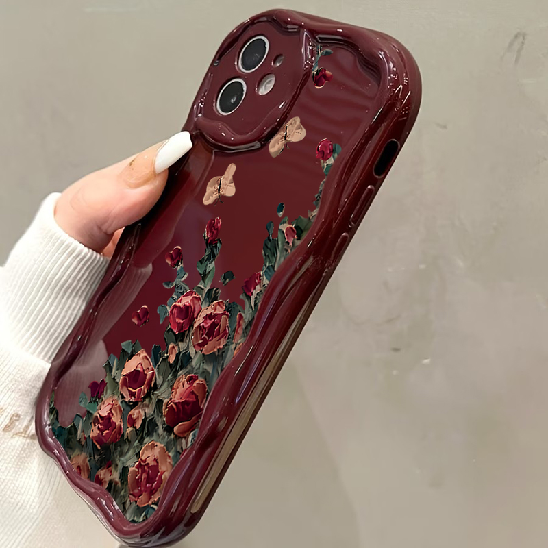 Retro Oil Painting Flower Patt - огляд і ціна Phone Cases Expensive
