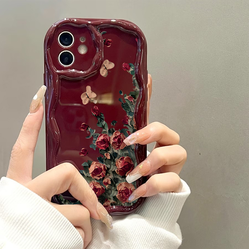 Retro Oil Painting Flower Patt - огляд і ціна Phone Cases Expensive