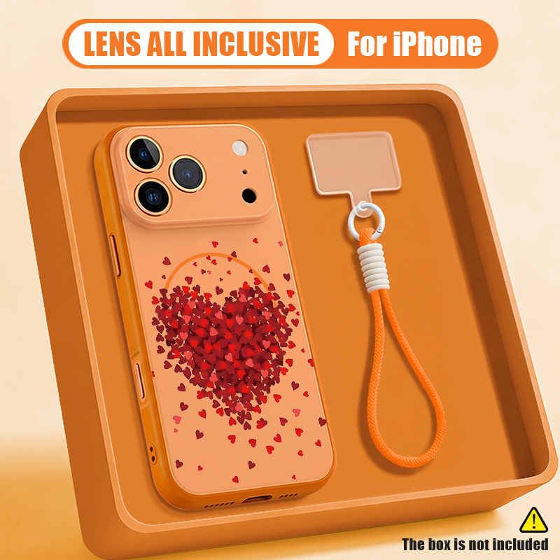 Love Heart Pattern Magnetic Ph - огляд і ціна Phone Cases With Loop